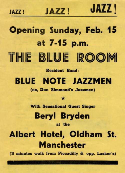 Flyer for The Blue Room from 1952