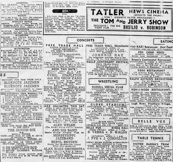 Manchester Evening News&nbsp;5th April 1958